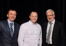 Слева направо: Алексей Ренейский, Алексей Петух, Сергей Шапигузов