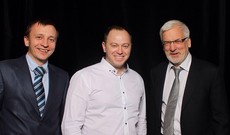 Слева направо: Алексей Ренейский, Алексей Петух, Сергей Шапигузов